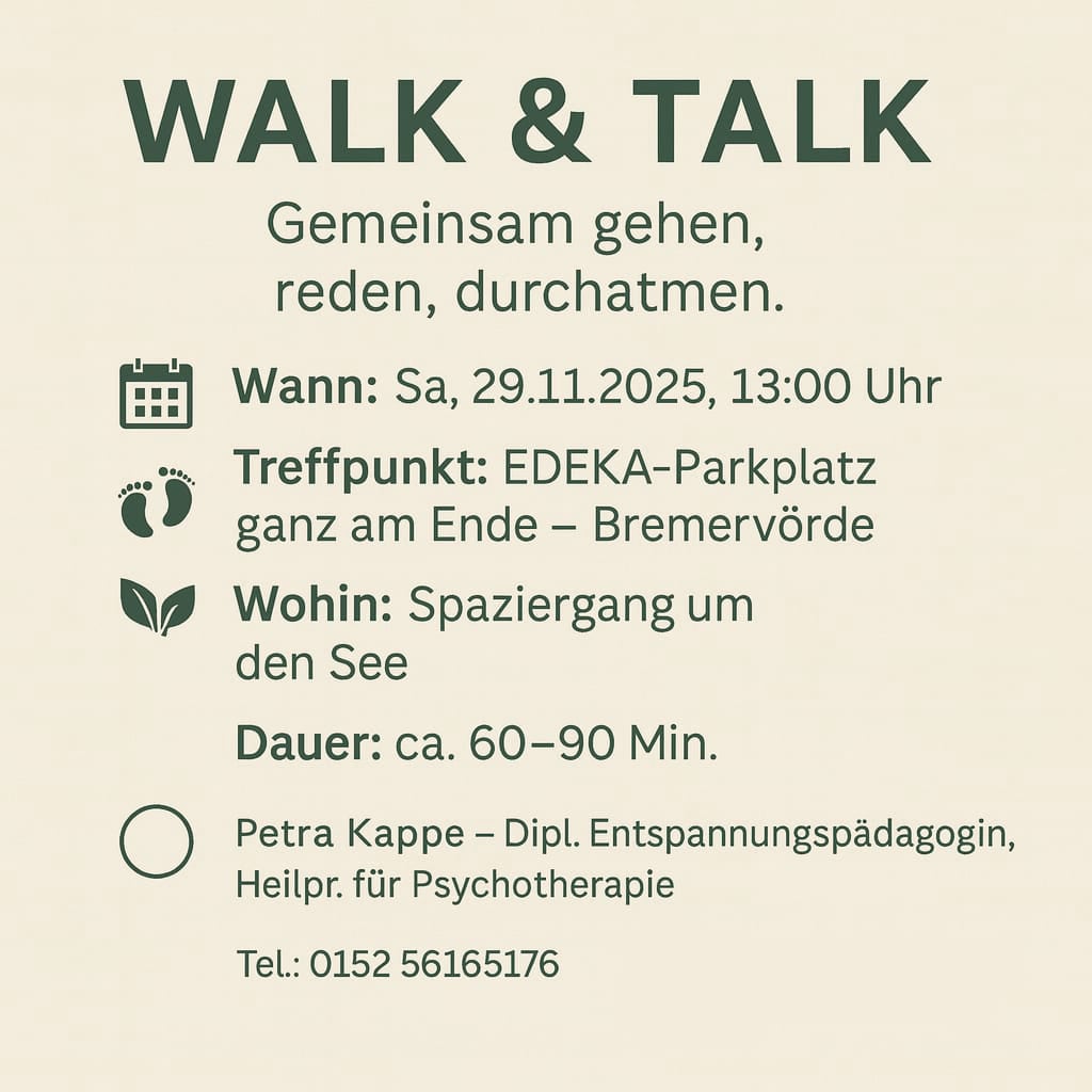 Walk and Talk mit Petra Kappe